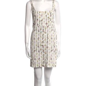 Size US 8. Emilia Wickstead. Floral Print Mini Dress.